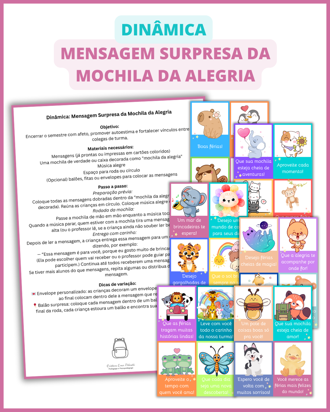 História e Atividades A Mochila da Alegria