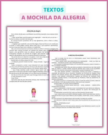História e Atividades A Mochila da Alegria